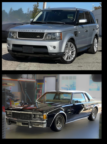 Modern and classic vehicles